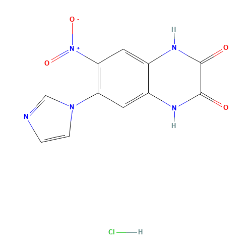 6-imidazol-1-yl-7-nitro-1,4-dihydroquinoxaline-2,3-dione;hydrochloride (CAS: 154164-30-4) - Related Chemical Product