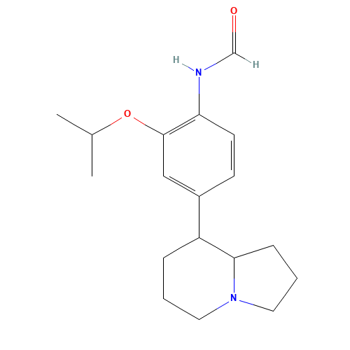 N-[4-(1,2,3,5,6,7,8,8a-octahydroindolizin-8-yl)-2-propan-2-yloxyphenyl]formamide (CAS: 1462951-66-1) - Related Chemical Product