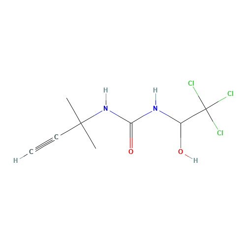 1-(2-methylbut-3-yn-2-yl)-3-(2,2,2-trichloro-1-hydroxyethyl)urea (CAS: 646506-48-1) - Related Chemical Product