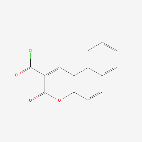 3-oxobenzo[f]chromene-2-carbonyl chloride (CAS: 71942-38-6) - Chemical Structure and Molecular Formula 