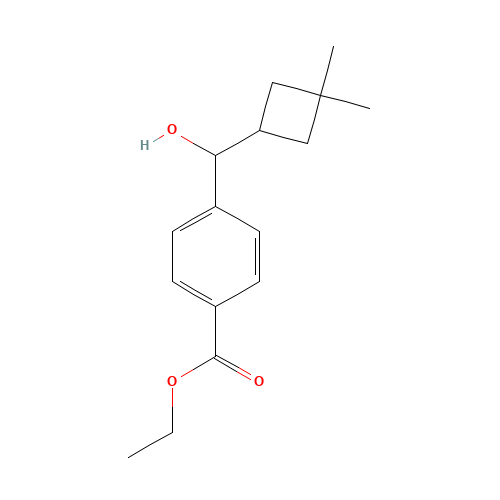 ethyl 4-[(3,3-dimethylcyclobutyl)-hydroxymethyl]benzoate (CAS: 1393126-14-1) - Related Chemical Product