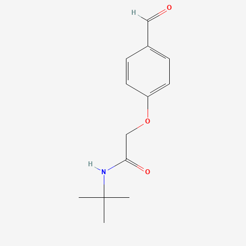 N-tert-butyl-2-(4-formylphenoxy)acetamide (CAS: 838867-14-4) - Chemical Structure and Molecular Formula 
