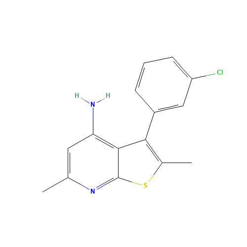 3-(3-chlorophenyl)-2,6-dimethylthieno[2,3-b]pyridin-4-amine (CAS: 1312594-14-1) - Related Chemical Product
