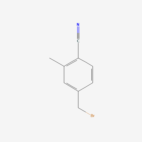 4-(bromomethyl)-2-methylbenzonitrile (CAS: 1001055-64-6) - Chemical Structure and Molecular Formula 