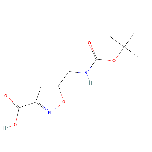 5-[[(2-methylpropan-2-yl)oxycarbonylamino]methyl]-1,2-oxazole-3-carboxylic acid (CAS: 138742-19-5) - Related Chemical Product