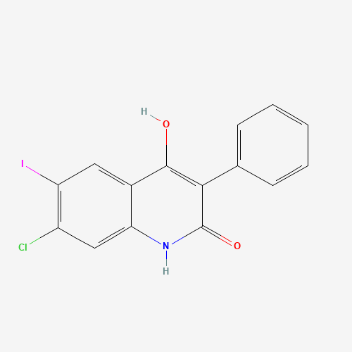 7-chloro-4-hydroxy-6-iodo-3-phenyl-1H-quinolin-2-one (CAS: 1398339-80-4) - Related Chemical Product