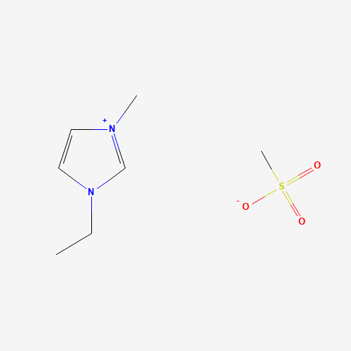 1-ethyl-3-methylimidazol-3-ium;methanesulfonate (CAS: 145022-45-3) - Chemical Structure and Molecular Formula 