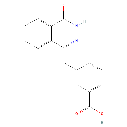 3-[(4-oxo-3H-phthalazin-1-yl)methyl]benzoic acid (CAS: 420846-72-6) - Chemical Structure and Molecular Formula 