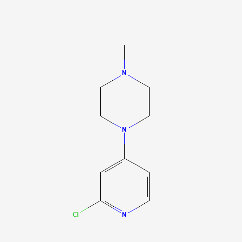 1-(2-chloropyridin-4-yl)-4-methylpiperazine (CAS: 1000802-63-0) - Chemical Structure and Molecular Formula 