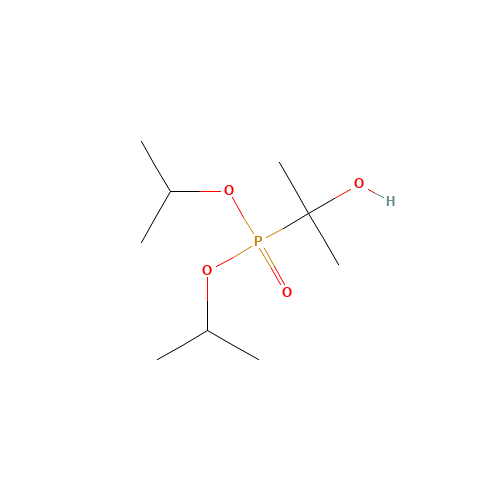 2-di(propan-2-yloxy)phosphorylpropan-2-ol (CAS: 89865-29-2) - Chemical Structure and Molecular Formula 