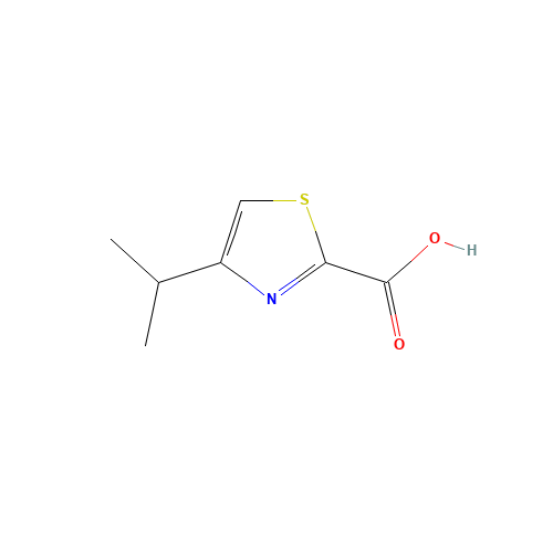 4-propan-2-yl-1,3-thiazole-2-carboxylic acid (CAS: 300831-06-5) - Chemical Structure and Molecular Formula 