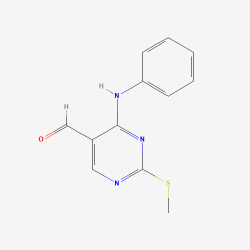 4-anilino-2-methylsulfanylpyrimidine-5-carbaldehyde (CAS: 211245-56-6) - Related Chemical Product