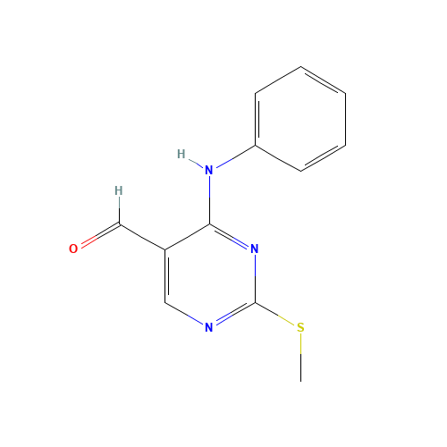 4-anilino-2-methylsulfanylpyrimidine-5-carbaldehyde (CAS: 211245-56-6) - Related Chemical Product