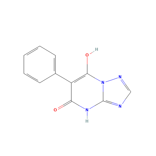 7-hydroxy-6-phenyl-1H-[1,2,4]triazolo[1,5-a]pyrimidin-5-one (CAS: 1027428-57-4) - Chemical Structure and Molecular Formula 