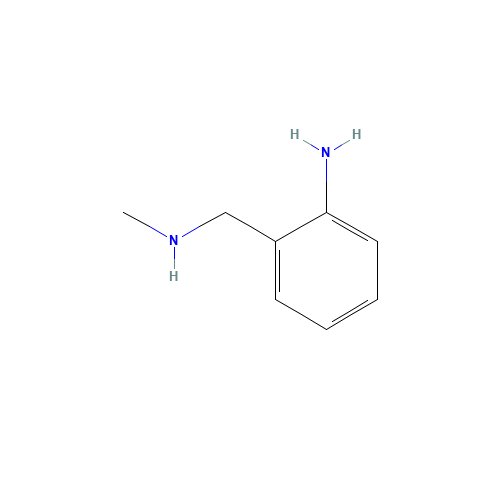 2-(methylaminomethyl)aniline (CAS: 1904-69-4) - Chemical Structure and Molecular Formula 