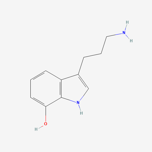 3-(3-aminopropyl)-1H-indol-7-ol (CAS: 1367963-08-3) - Chemical Structure and Molecular Formula 