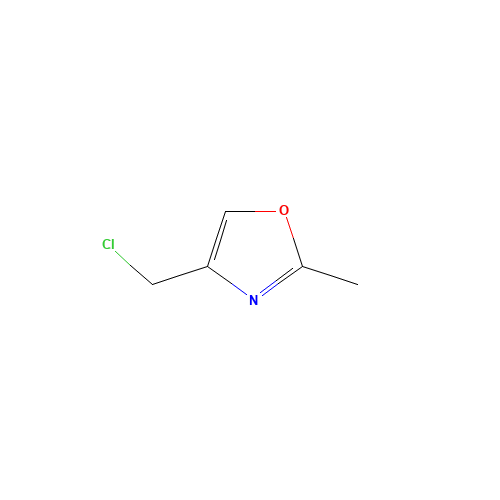 4-(chloromethyl)-2-methyl-1,3-oxazole (CAS: 141399-53-3) - Chemical Structure and Molecular Formula 