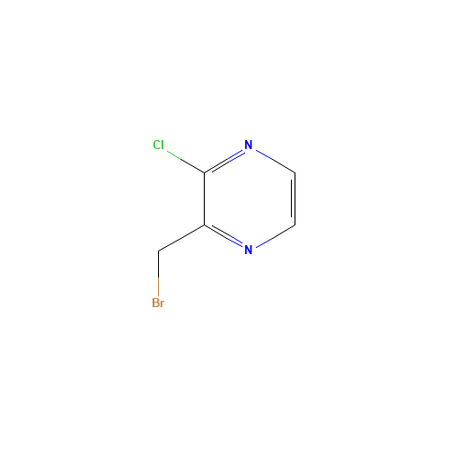 2-(bromomethyl)-3-chloropyrazine (CAS: 1289386-07-7) - Chemical Structure and Molecular Formula 