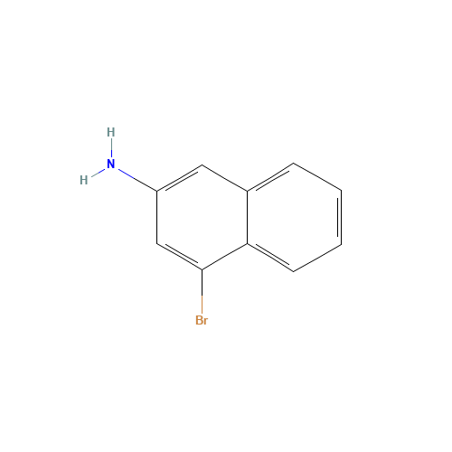4-bromonaphthalen-2-amine (CAS: 74924-94-0) - Chemical Structure and Molecular Formula 