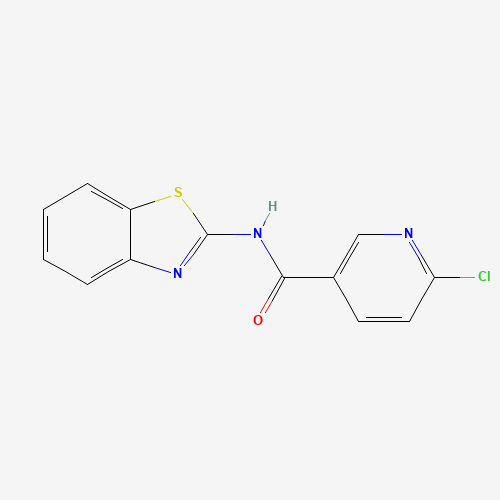 N-(1,3-benzothiazol-2-yl)-6-chloropyridine-3-carboxamide (CAS: 383864-95-7) - Related Chemical Product