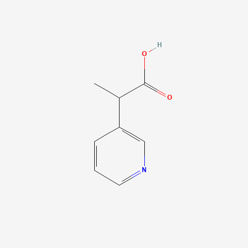 2-pyridin-3-ylpropanoic acid (CAS: 90005-62-2) - Chemical Structure and Molecular Formula 