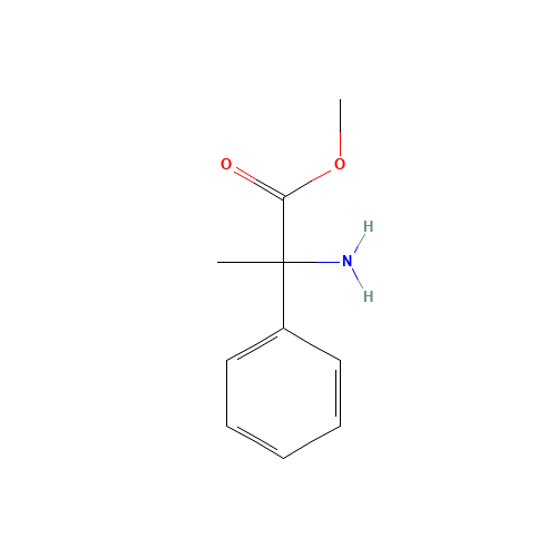methyl 2-amino-2-phenylpropanoate (CAS: 4507-41-9) - Chemical Structure and Molecular Formula 