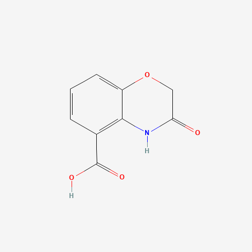 3-oxo-4H-1,4-benzoxazine-5-carboxylic acid (CAS: 483282-25-3) - Chemical Structure and Molecular Formula 