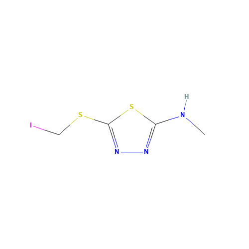 5-(iodomethylsulfanyl)-N-methyl-1,3,4-thiadiazol-2-amine (CAS: 1217258-76-8) - Chemical Structure and Molecular Formula 