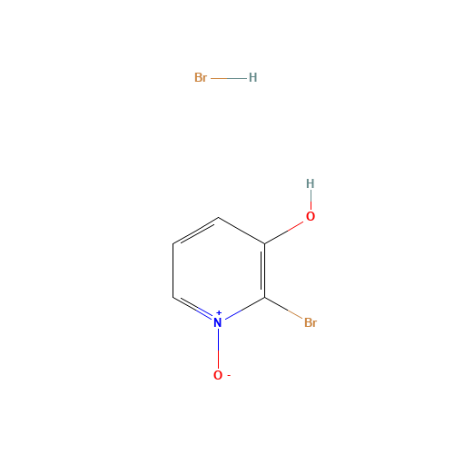 2-bromo-1-oxidopyridin-1-ium-3-ol;hydrobromide (CAS: 1188265-57-7) - Chemical Structure and Molecular Formula 