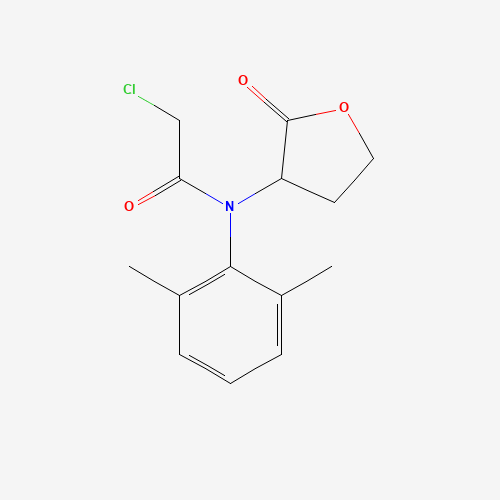 2-chloro-N-(2,6-dimethylphenyl)-N-(2-oxooxolan-3-yl)acetamide (CAS: 58810-48-3) - Chemical Structure and Molecular Formula 