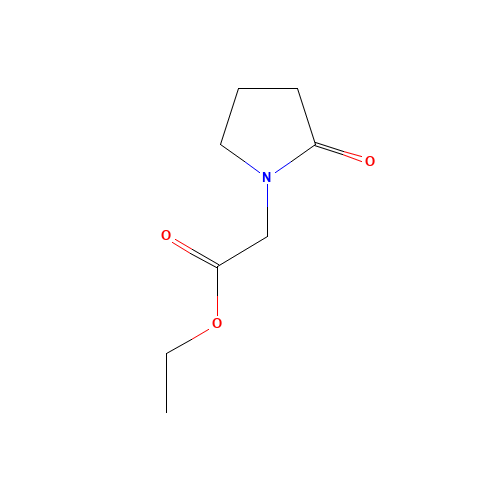 ethyl 2-(2-oxopyrrolidin-1-yl)acetate (CAS: 61516-73-2) - Chemical Structure and Molecular Formula 