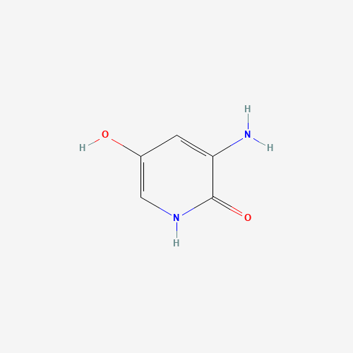 3-amino-5-hydroxy-1H-pyridin-2-one (CAS: 1003710-26-6) - Chemical Structure and Molecular Formula 