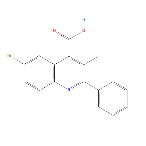 6-bromo-3-methyl-2-phenylquinoline-4-carboxylic acid (CAS: 330834-94-1) - Related Chemical Product