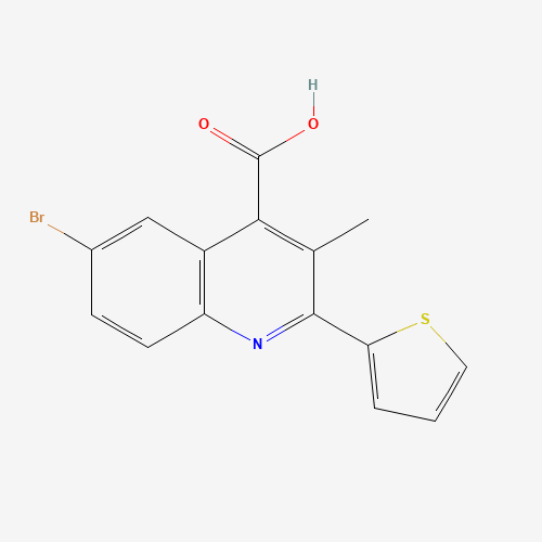6-bromo-3-methyl-2-thiophen-2-ylquinoline-4-carboxylic acid (CAS: 354537-98-7) - Related Chemical Product