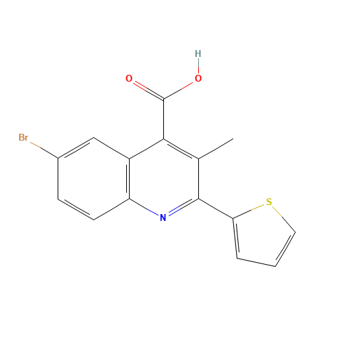 6-bromo-3-methyl-2-thiophen-2-ylquinoline-4-carboxylic acid (CAS: 354537-98-7) - Related Chemical Product