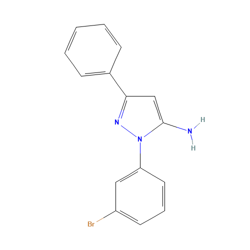 2-(3-bromophenyl)-5-phenylpyrazol-3-amine (CAS: 890764-15-5) - Related Chemical Product