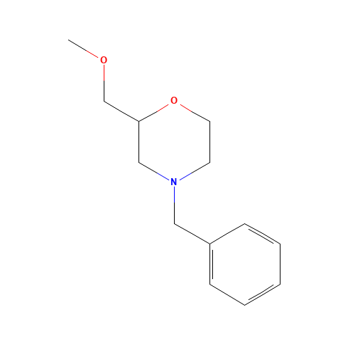 4-benzyl-2-(methoxymethyl)morpholine (CAS: 143804-53-9) - Chemical Structure and Molecular Formula 