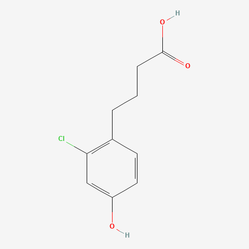 4-(2-chloro-4-hydroxyphenyl)butanoic acid (CAS: 1368116-16-8) - Chemical Structure and Molecular Formula 