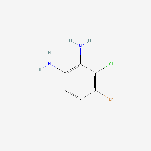 4-bromo-3-chlorobenzene-1,2-diamine (CAS: 1008361-80-5) - Chemical Structure and Molecular Formula 