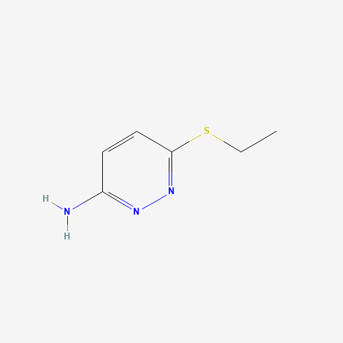 6-ethylsulfanylpyridazin-3-amine (CAS: 89465-42-9) - Chemical Structure and Molecular Formula 