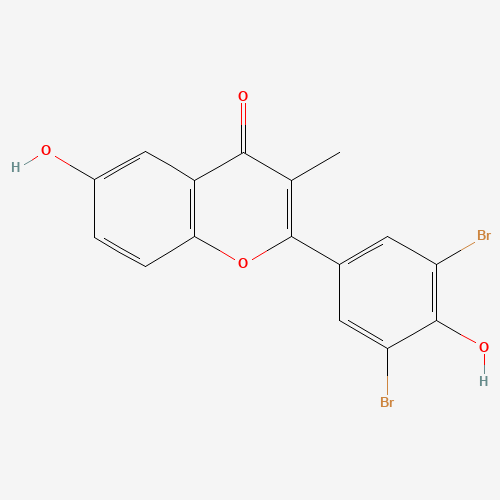 2-(3,5-dibromo-4-hydroxyphenyl)-6-hydroxy-3-methylchromen-4-one (CAS: 104567-72-8) - Related Chemical Product