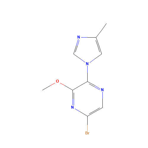 5-bromo-3-methoxy-2-(4-methylimidazol-1-yl)pyrazine (CAS: 1240469-32-2) - Related Chemical Product