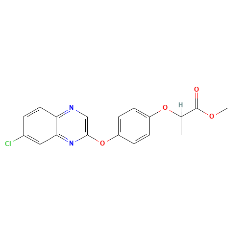 methyl 2-[4-(7-chloroquinoxalin-2-yl)oxyphenoxy]propanoate (CAS: 78104-71-9) - Related Chemical Product