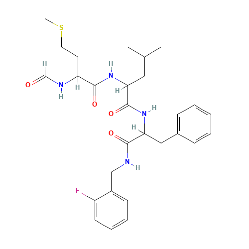 N-[1-[(2-fluorophenyl)methylamino]-1-oxo-3-phenylpropan-2-yl]-2-[(2-formamido-4-methylsulfanylbutanoyl)amino]-4-methylpentanamide (CAS: 112898-02-9) - Related Chemical Product