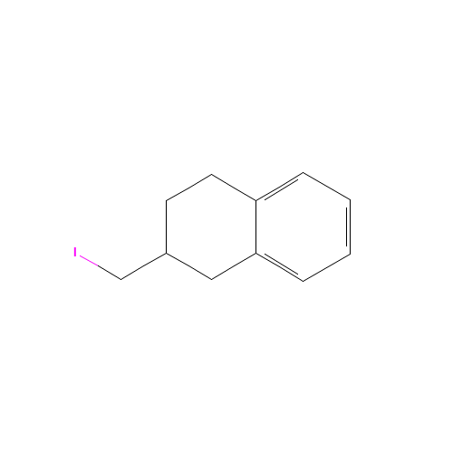 2-(iodomethyl)-1,2,3,4-tetrahydronaphthalene (CAS: 104325-74-8) - Chemical Structure and Molecular Formula 
