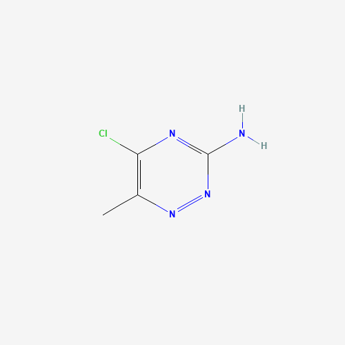 5-chloro-6-methyl-1,2,4-triazin-3-amine (CAS: 412923-52-5) - Chemical Structure and Molecular Formula 