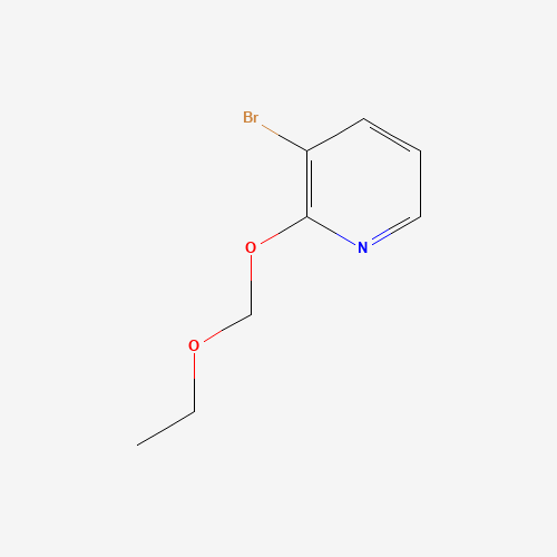 3-bromo-2-(ethoxymethoxy)pyridine (CAS: 1357367-05-5) - Chemical Structure and Molecular Formula 