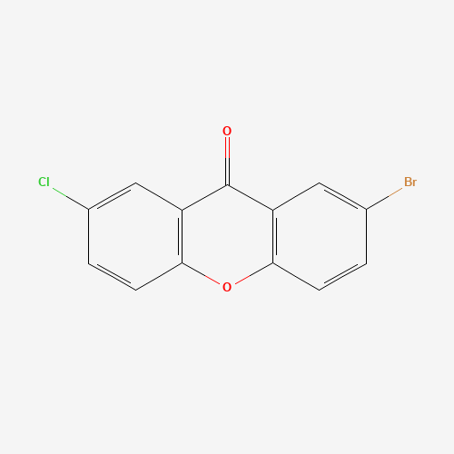 2-bromo-7-chloroxanthen-9-one (CAS: 55103-02-1) - Chemical Structure and Molecular Formula 