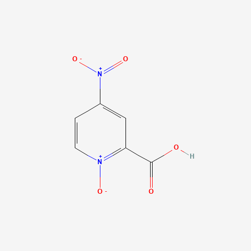 4-nitro-1-oxidopyridin-1-ium-2-carboxylic acid (CAS: 14933-78-9) - Chemical Structure and Molecular Formula 