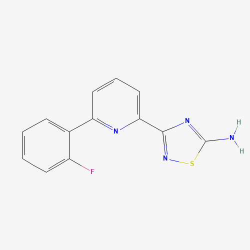 3-[6-(2-fluorophenyl)pyridin-2-yl]-1,2,4-thiadiazol-5-amine (CAS: 1179360-82-7) - Related Chemical Product